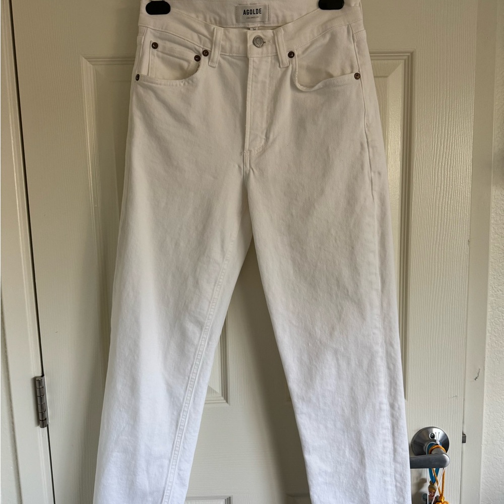 Agolde Kye Ankle Straight Leg Jeans (Cake)